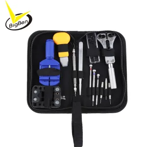 13pcs Watch Repair Tool Kit Set Watch Case Opener Link Spring Bar Remover  Screwdriver Tweezer Watchmaker Dedicated Device