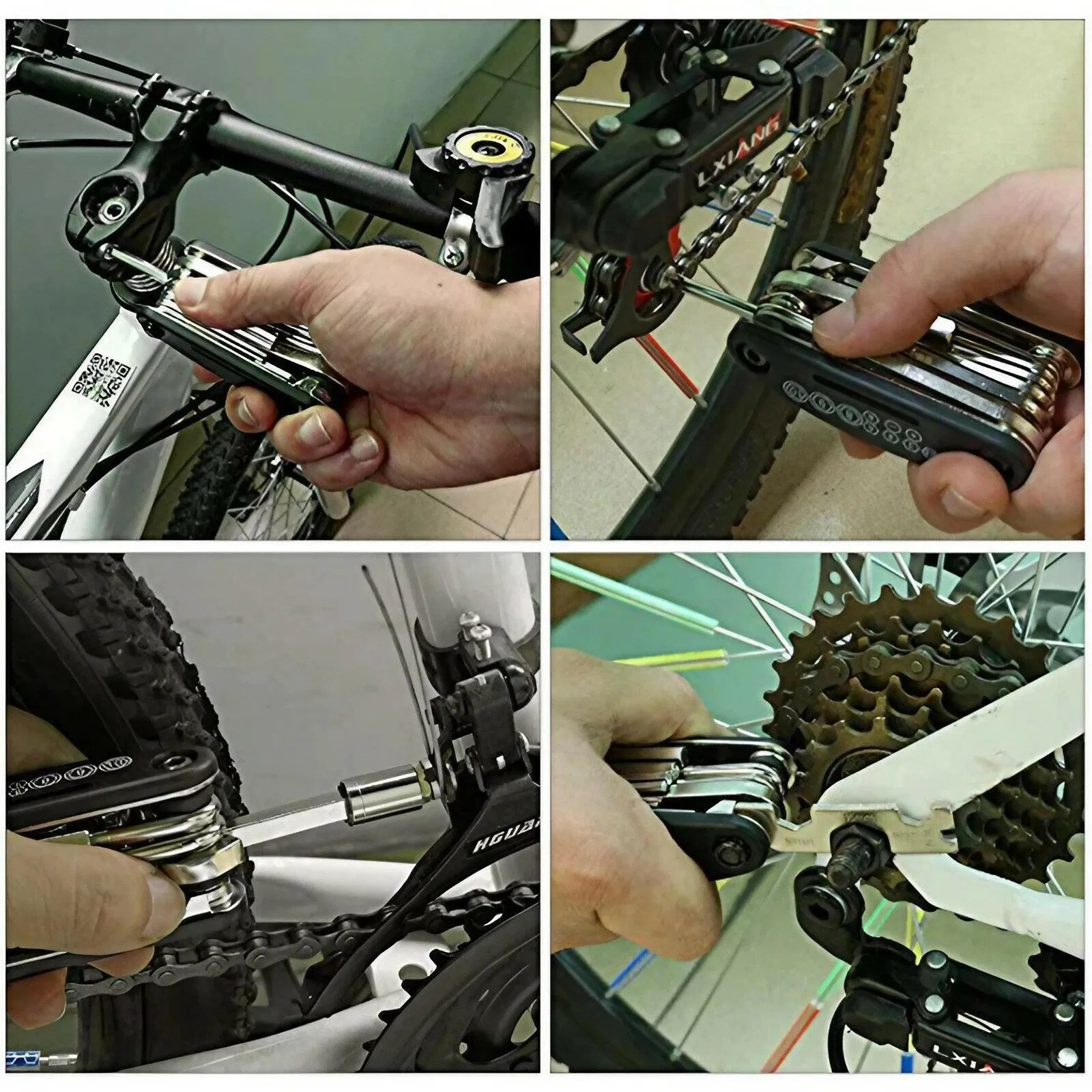 16 in 1 Multifunction Bicycle Repair Tools Kit Hex Spoke Cycling Screwdriver Tool MTB Mountain Cycling Bike Repair Tool