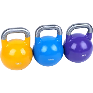 8KG, 12KG, 16KG Pro-Grade Steel KettleBell Set