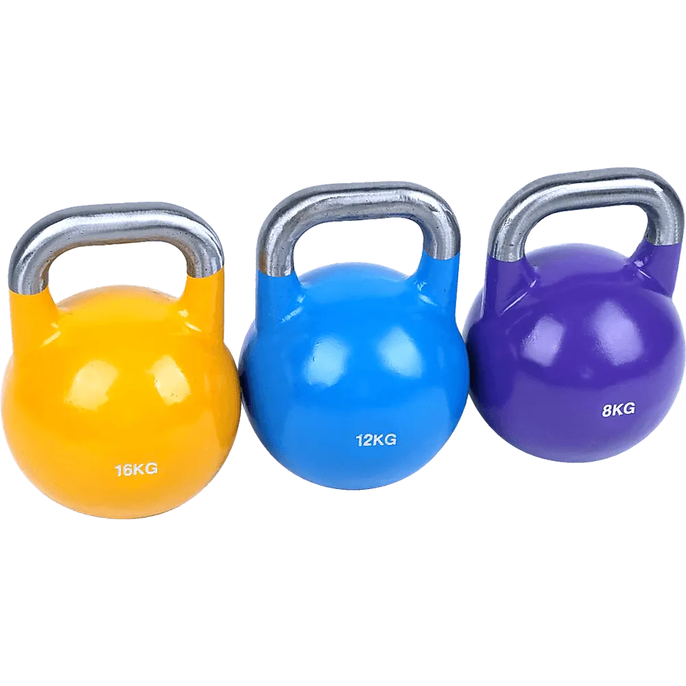 8KG, 12KG, 16KG Pro-Grade Steel KettleBell Set