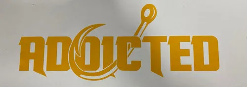 Addicted Fishing 10" Decal