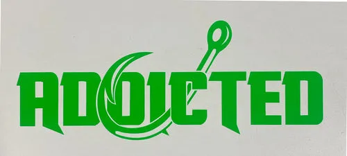 Addicted Fishing 10" Decal