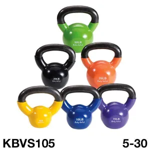 Body-Solid Vinyl Dipped Kettlebells 5-30lbs.