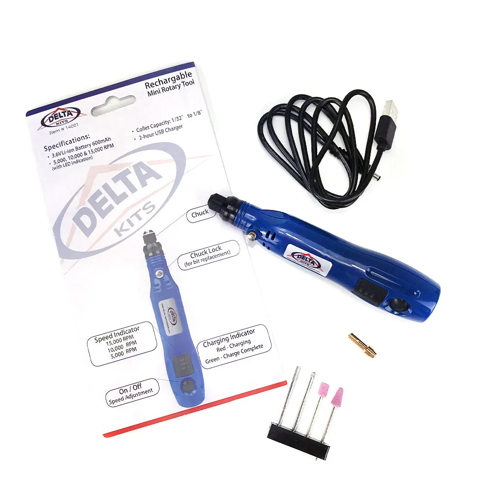 Deltakits B250 Windshield Repair Bridge, Premium Bond 3000 Resin, Curing Light, Mini Rotary Tool - Windshield Repair System
