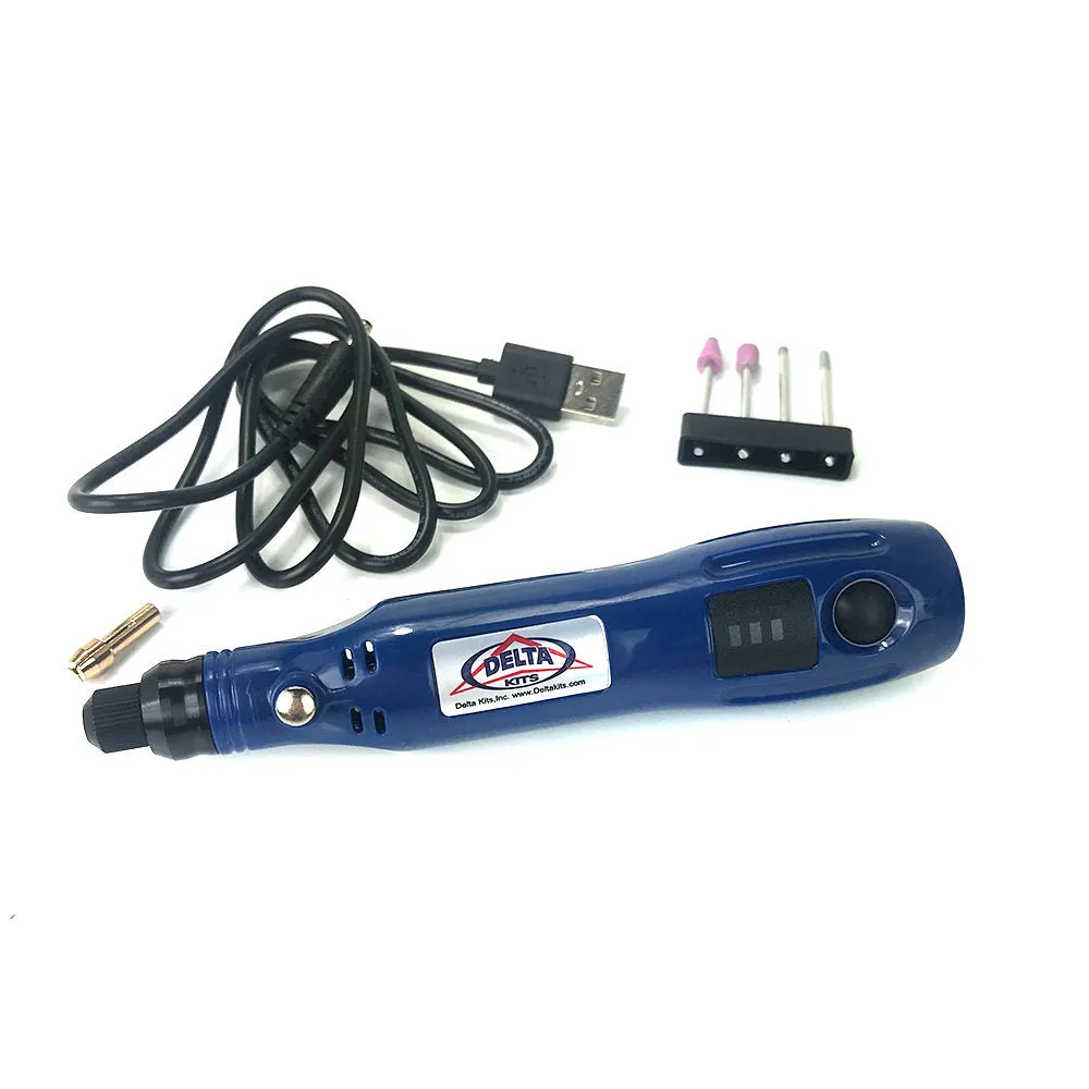 Deltakits B250 Windshield Repair Bridge, Premium Bond 3000 Resin, Curing Light, Mini Rotary Tool - Windshield Repair System