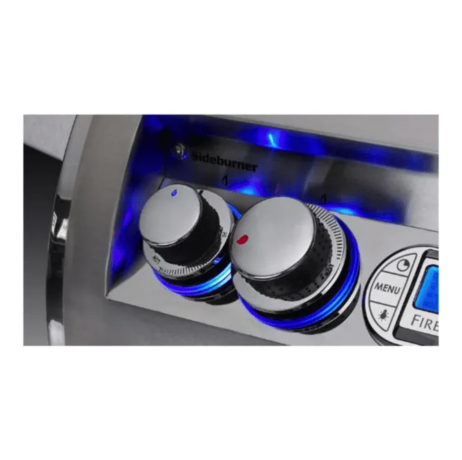 Fire Magic Aurora A660s 30-Inch Natural Gas Freestanding Grill w/ Flush Mounted Single Side Burner and Analog Thermometer - A660S-7EAN-62