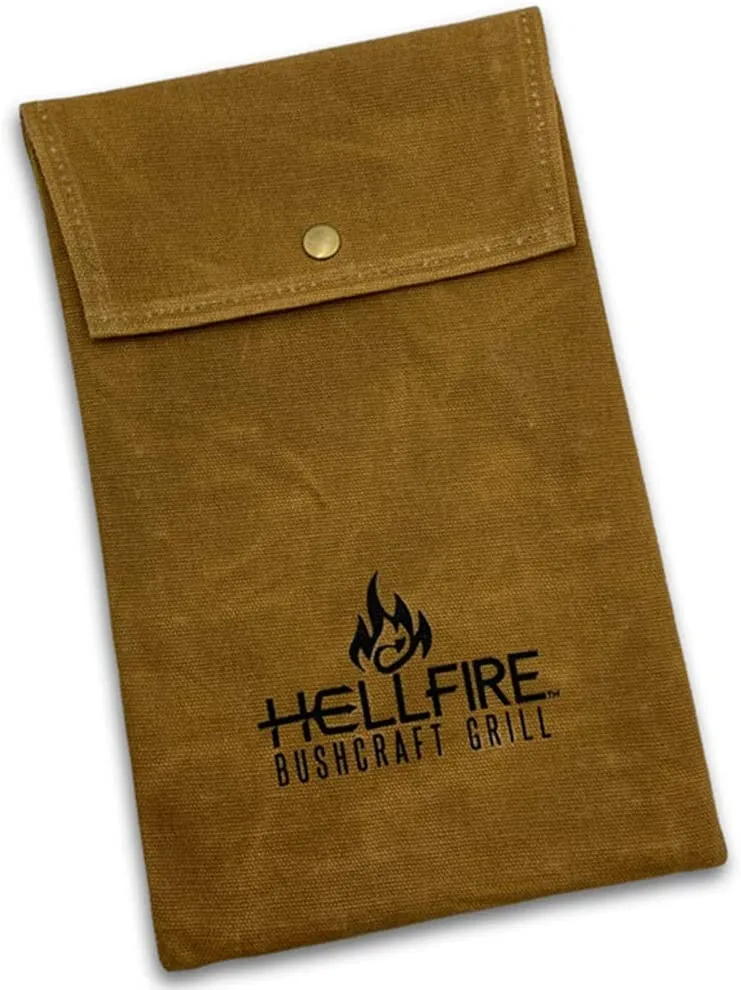 HellFire Bushcraft Stainless Steel Grill Set