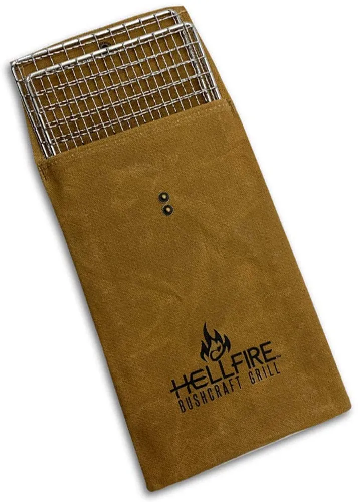 HellFire Bushcraft Stainless Steel Grill Set