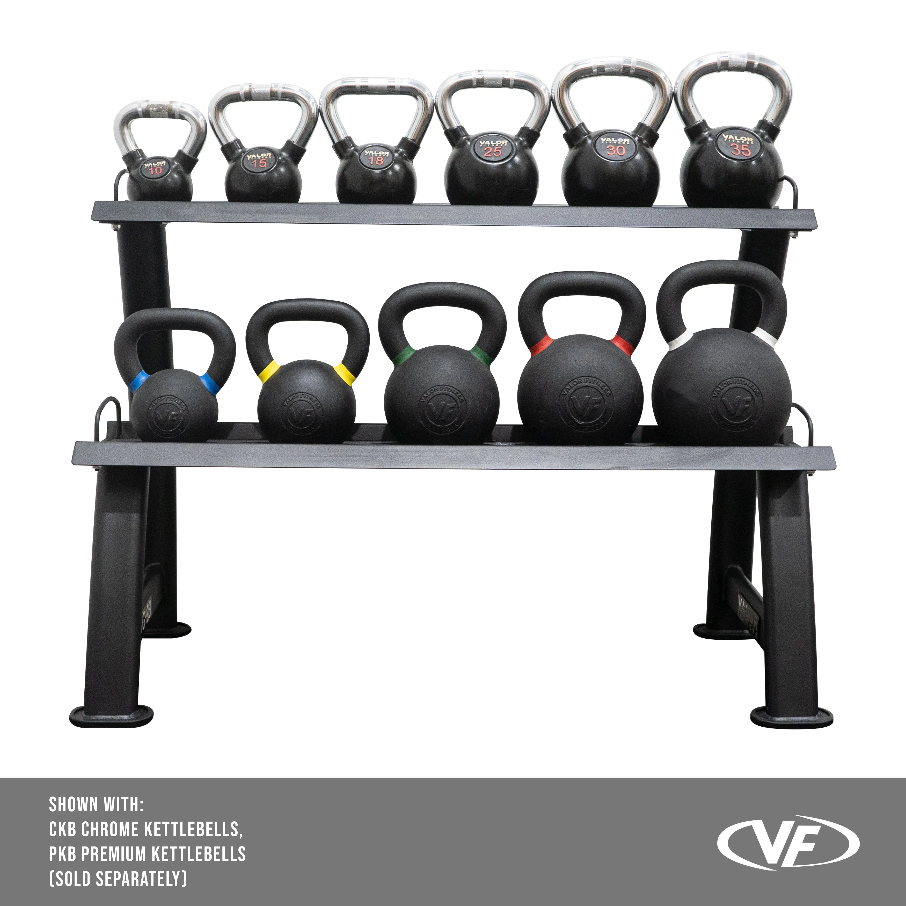 Kettlebell 2 Tier Storage Rack