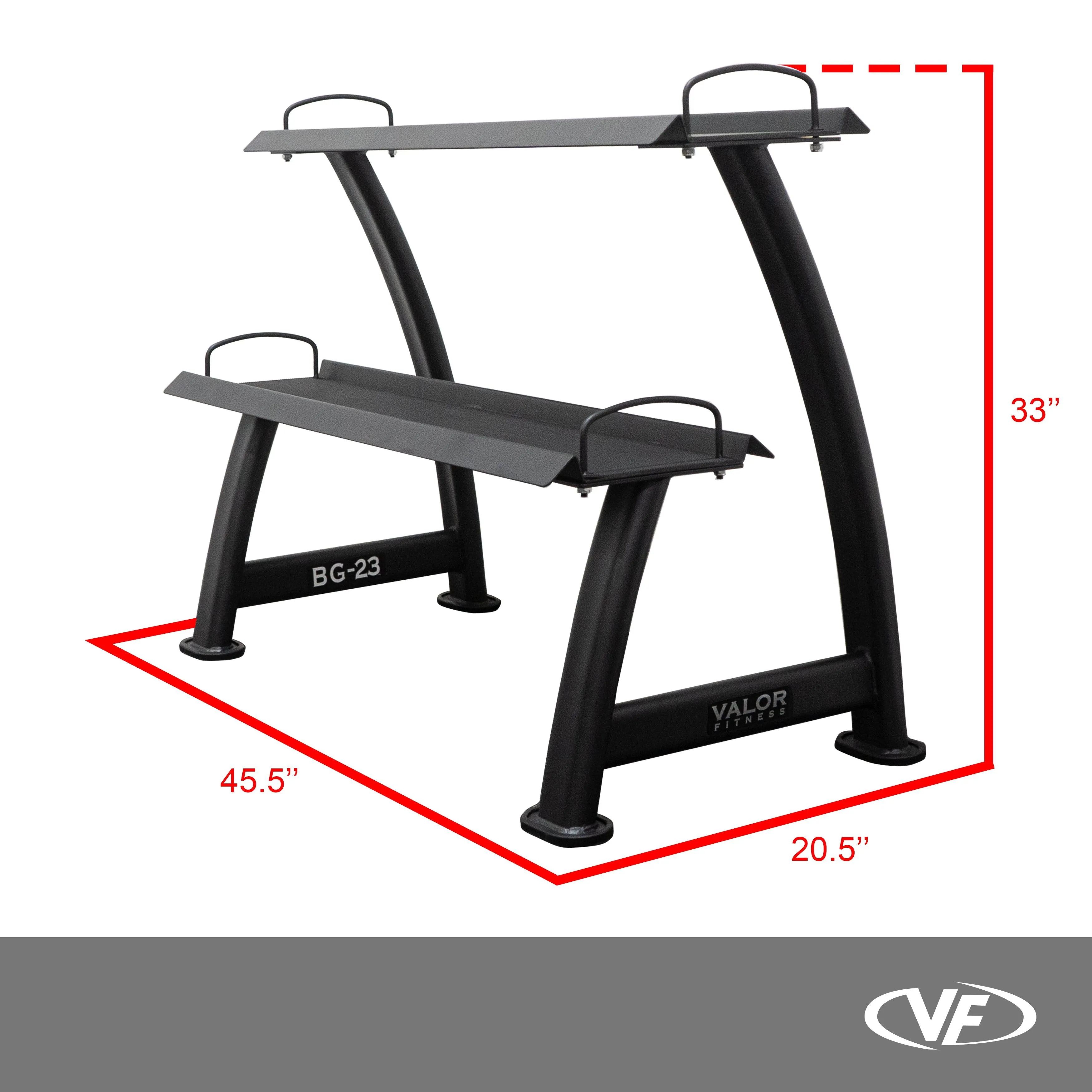 Kettlebell 2 Tier Storage Rack