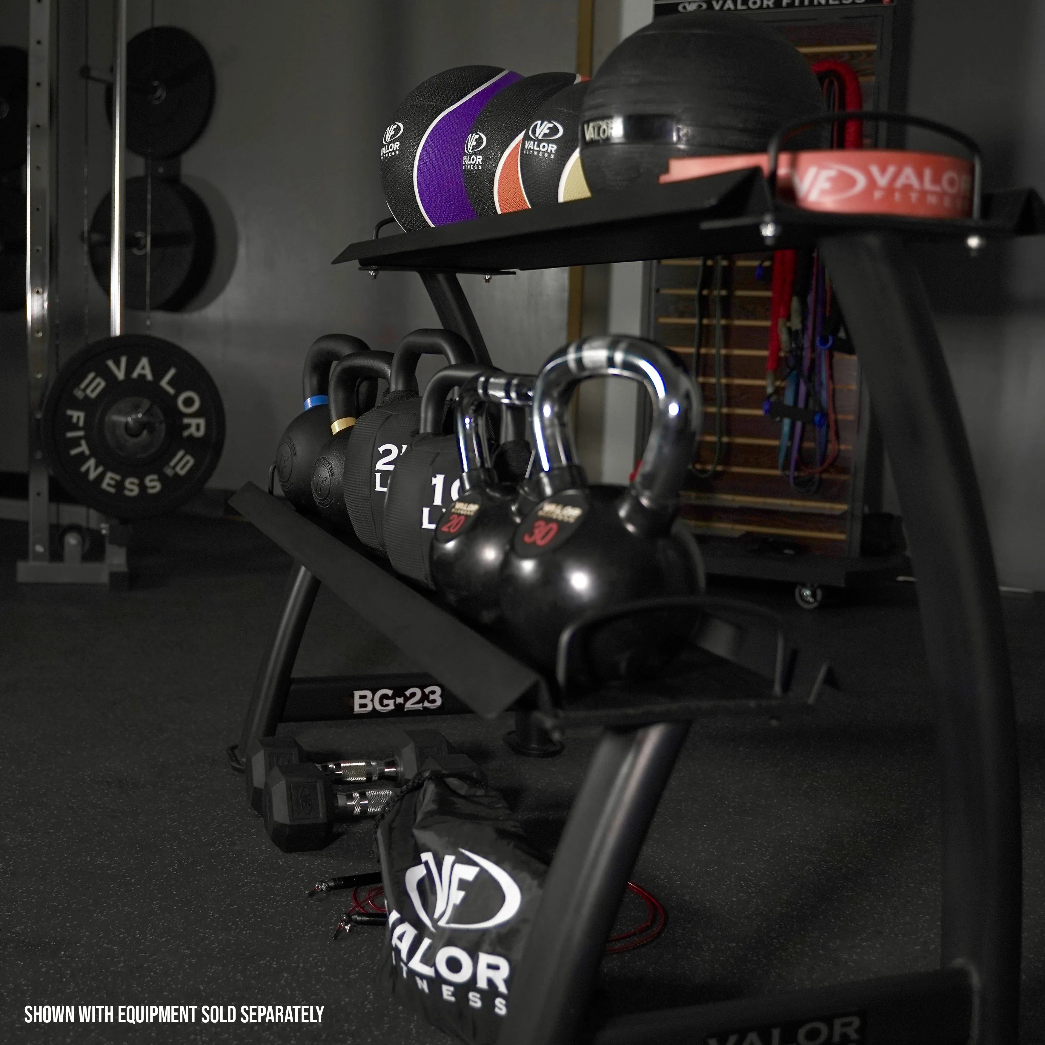 Kettlebell 2 Tier Storage Rack