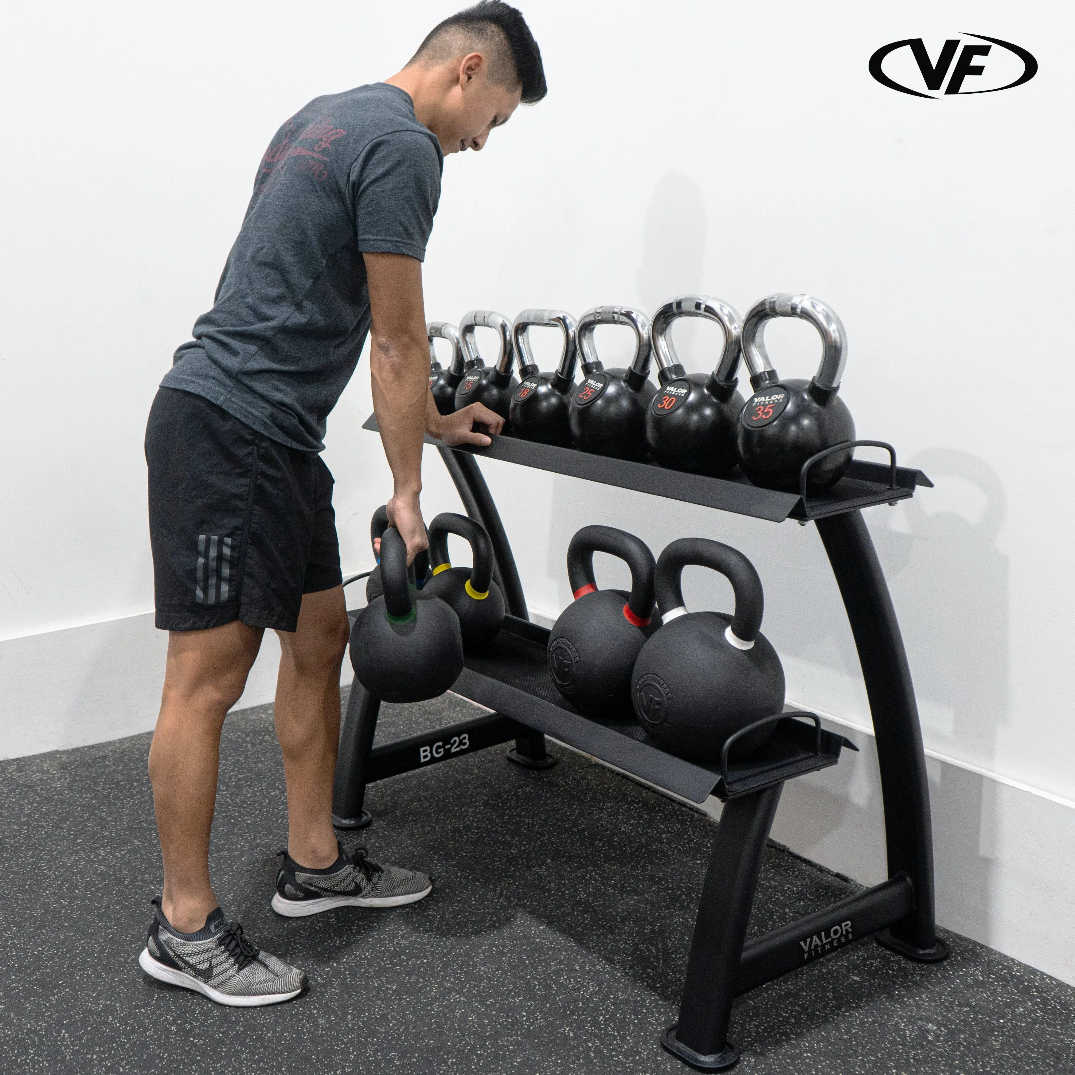 Kettlebell 2 Tier Storage Rack