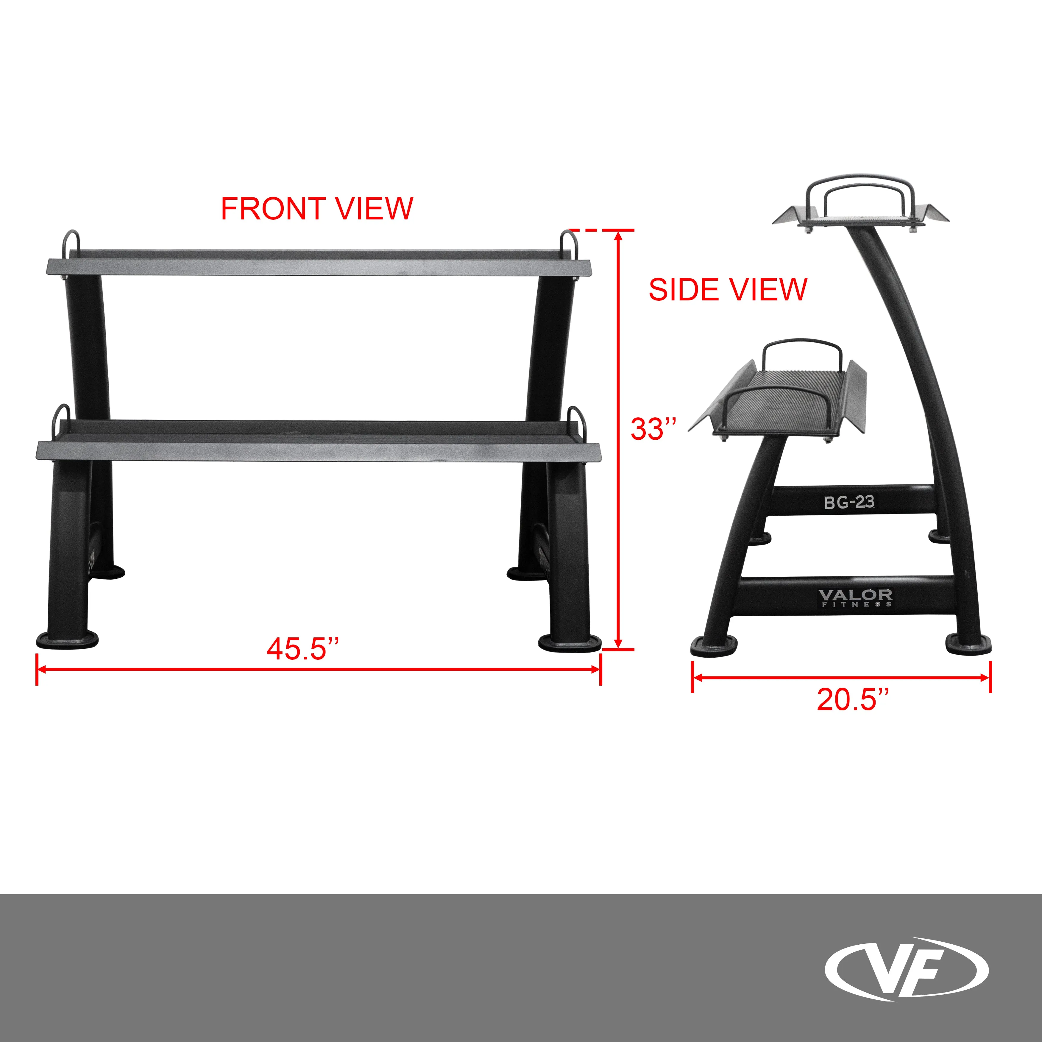 Kettlebell 2 Tier Storage Rack