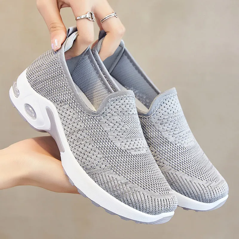 Light Round Toe Air-Cushioned Pumps Running Shoes