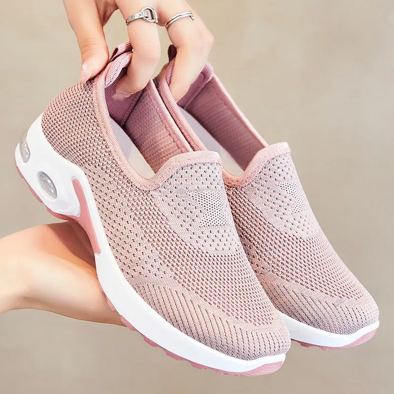 Light Round Toe Air-Cushioned Pumps Running Shoes
