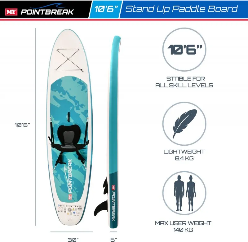 M.Y 10ft 6in Paddle Board Package with Kayak Seat