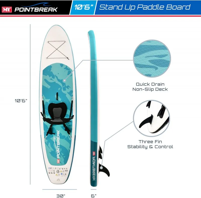 M.Y 10ft 6in Paddle Board Package with Kayak Seat