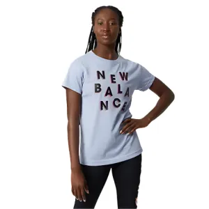 New Balance Women's Relentless Novelty Crew SS - Vibrant Violet Heather
