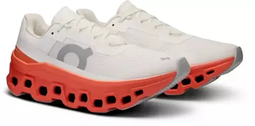 On Cloudmonster White Flame Women's
