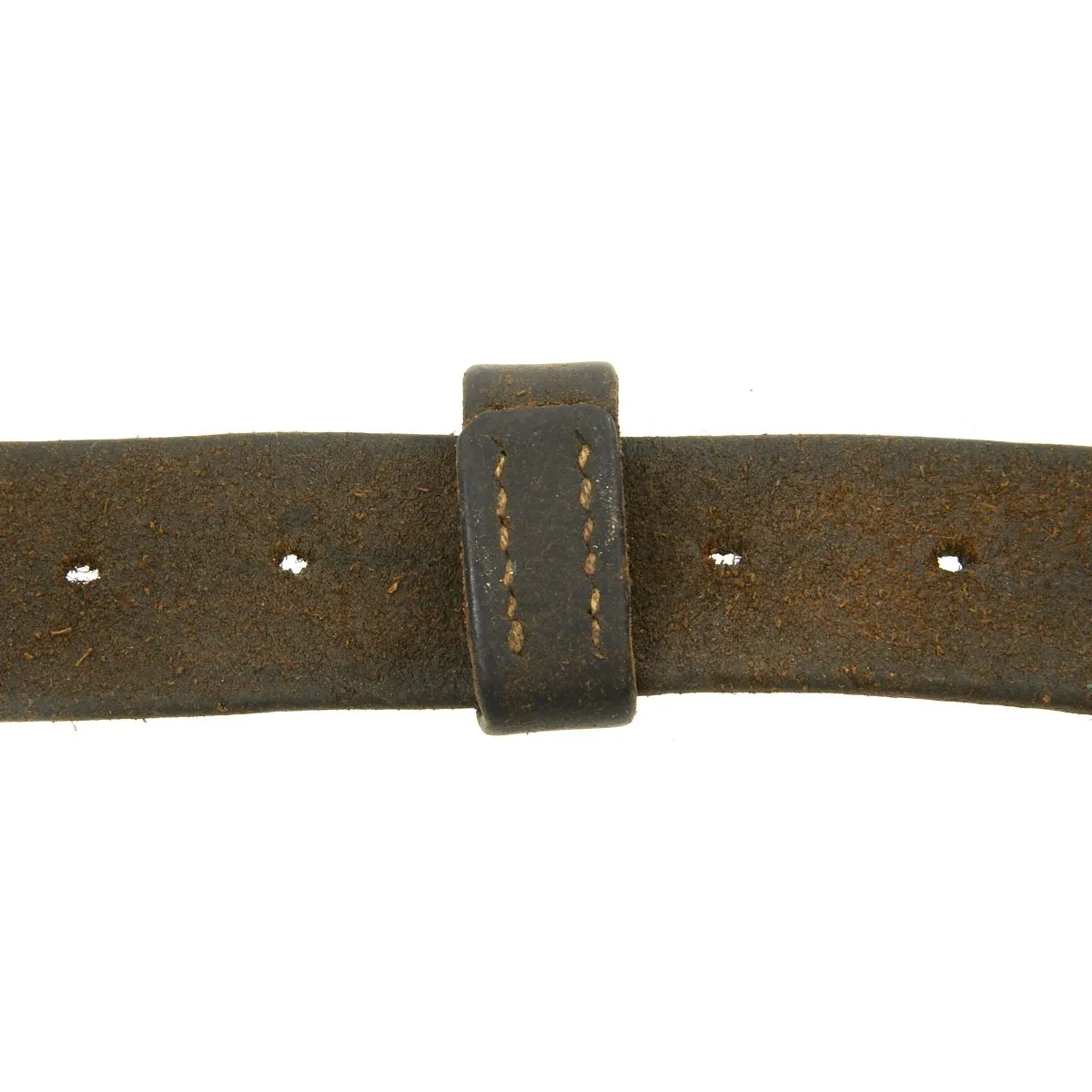 Original U.S. Civil War Leather Musket Sling with Keeper - 41 inches long
