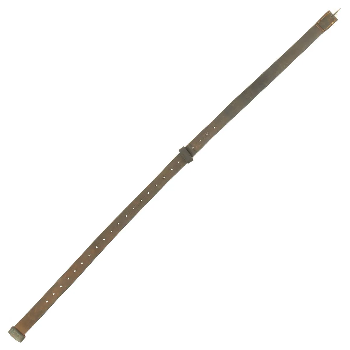 Original U.S. Civil War Leather Musket Sling with Keeper - 41 inches long