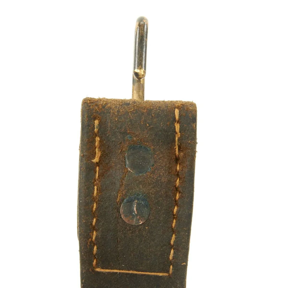 Original U.S. Civil War Leather Musket Sling with Keeper - 41 inches long