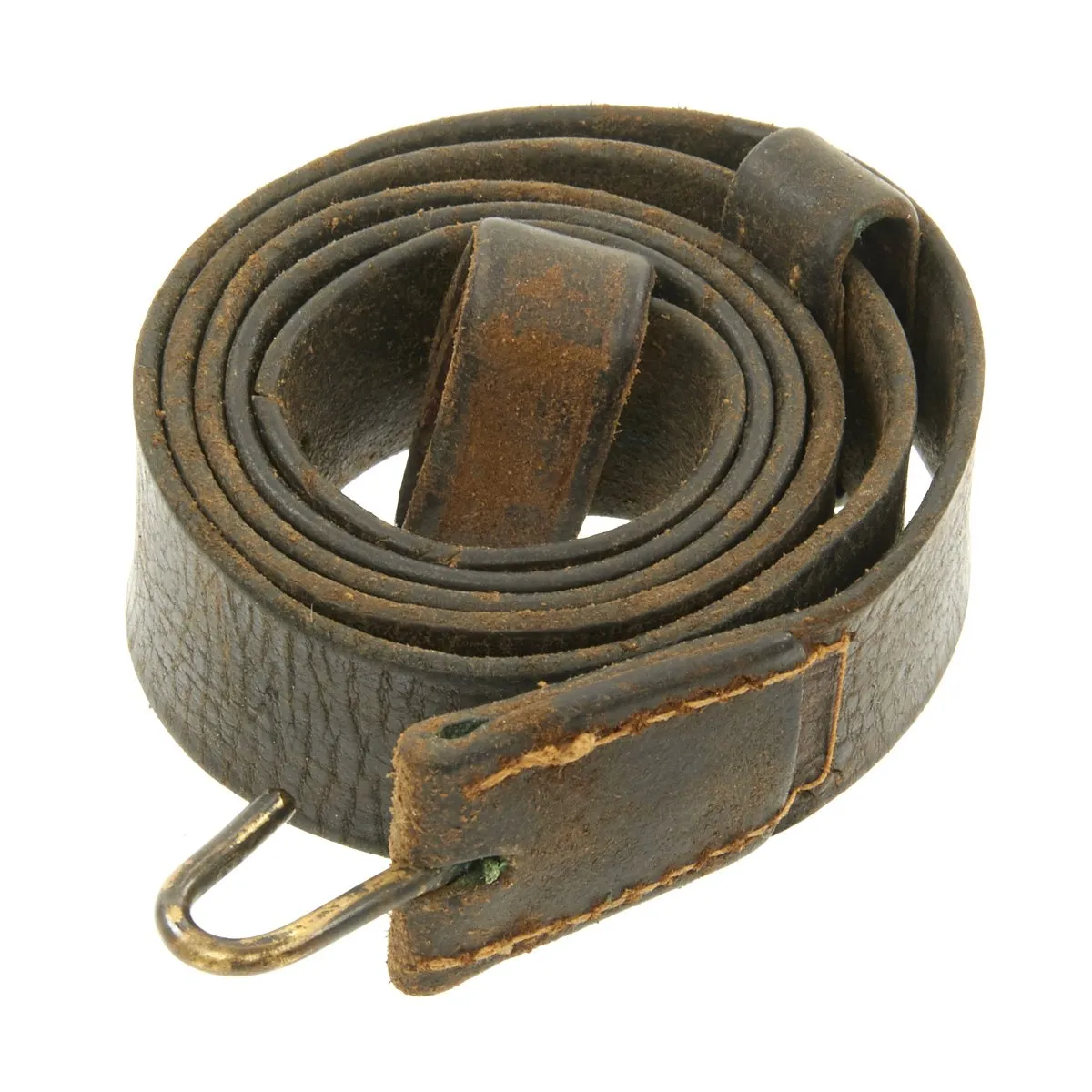 Original U.S. Civil War Leather Musket Sling with Keeper - 41 inches long