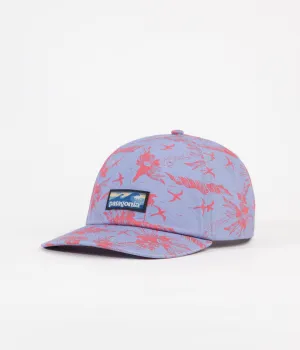 Patagonia Boardshort Label Trad Cap - Faria Small: Light Current Blue