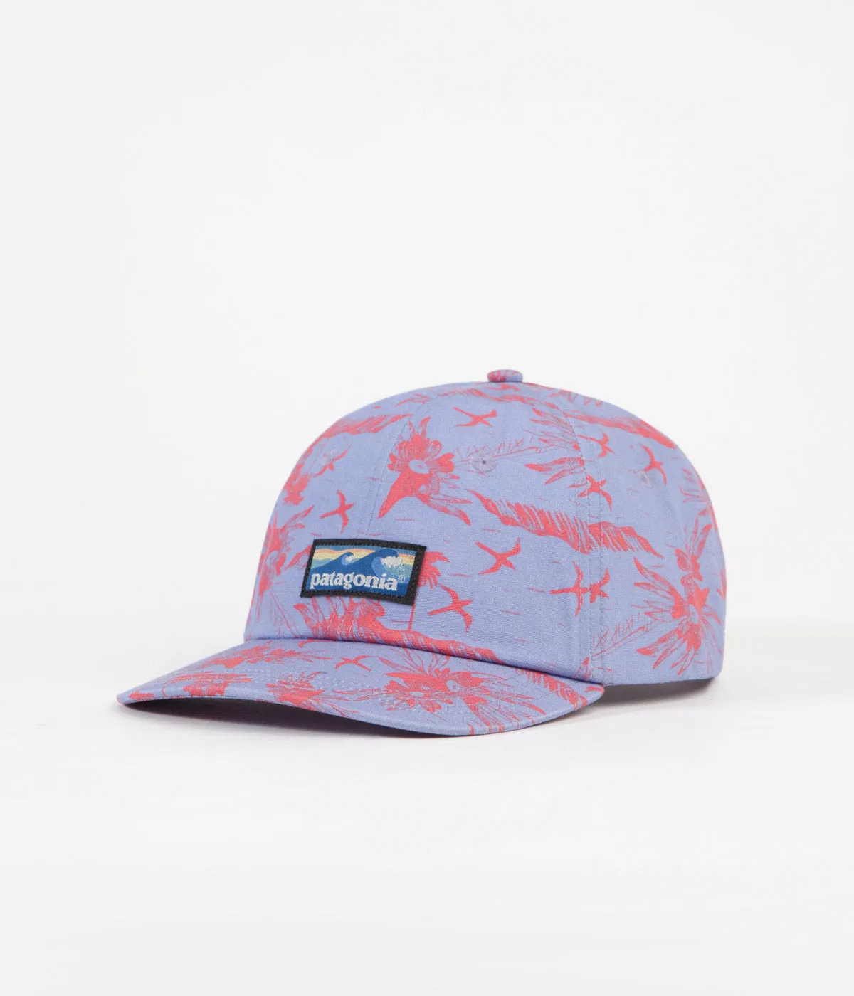 Patagonia Boardshort Label Trad Cap - Faria Small: Light Current Blue