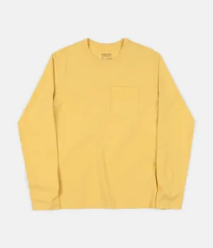 Patagonia Organic Cotton Midweight Long Sleeve Pocket T-Shirt - Surfboard Yellow