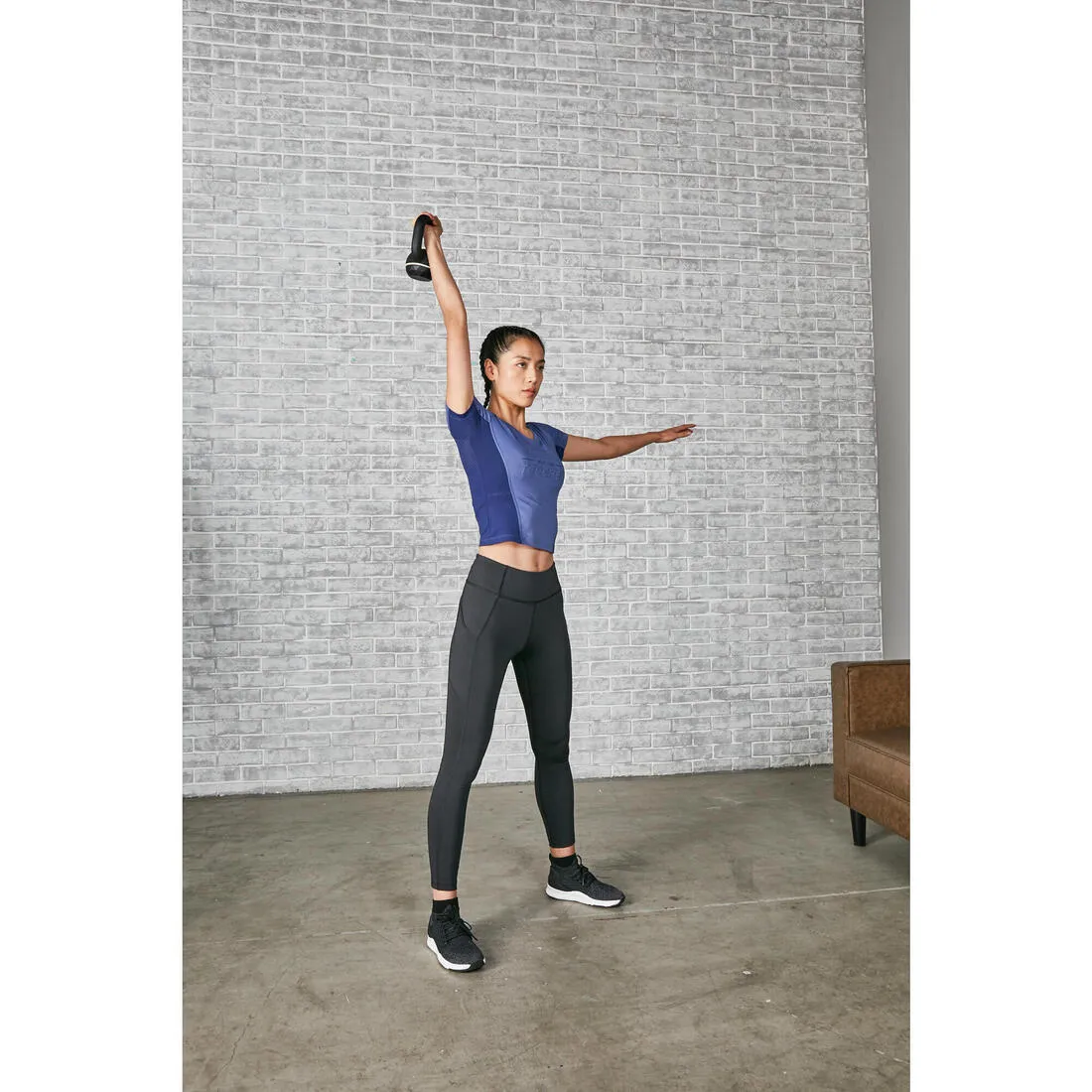 Pesa de hierro fundido con base de goma de 12 kg Kettlebell