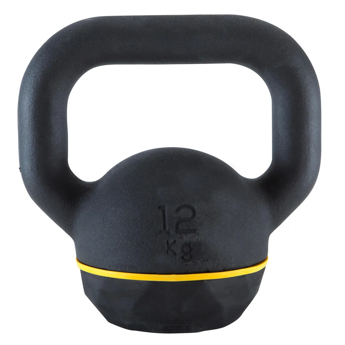 Pesa de hierro fundido con base de goma de 12 kg Kettlebell