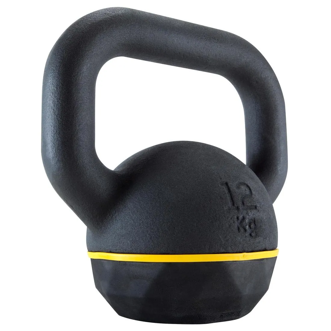 Pesa de hierro fundido con base de goma de 12 kg Kettlebell