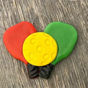 Pickleball Christmas Ornament
