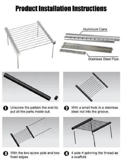 Portable Stainless Steel BBQ Grill