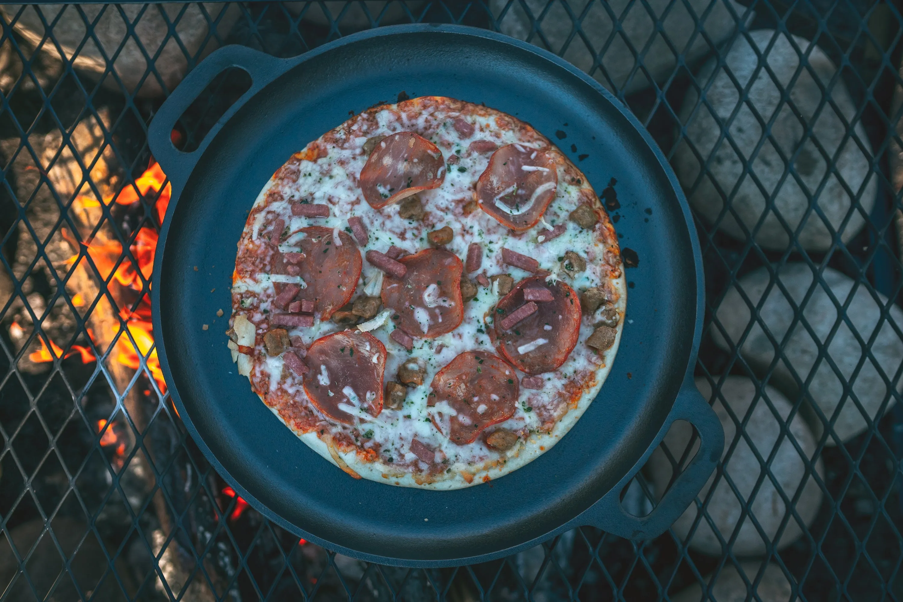 Pre-Seasoned Cast Iron Pizza Pan - 16.5 Inch