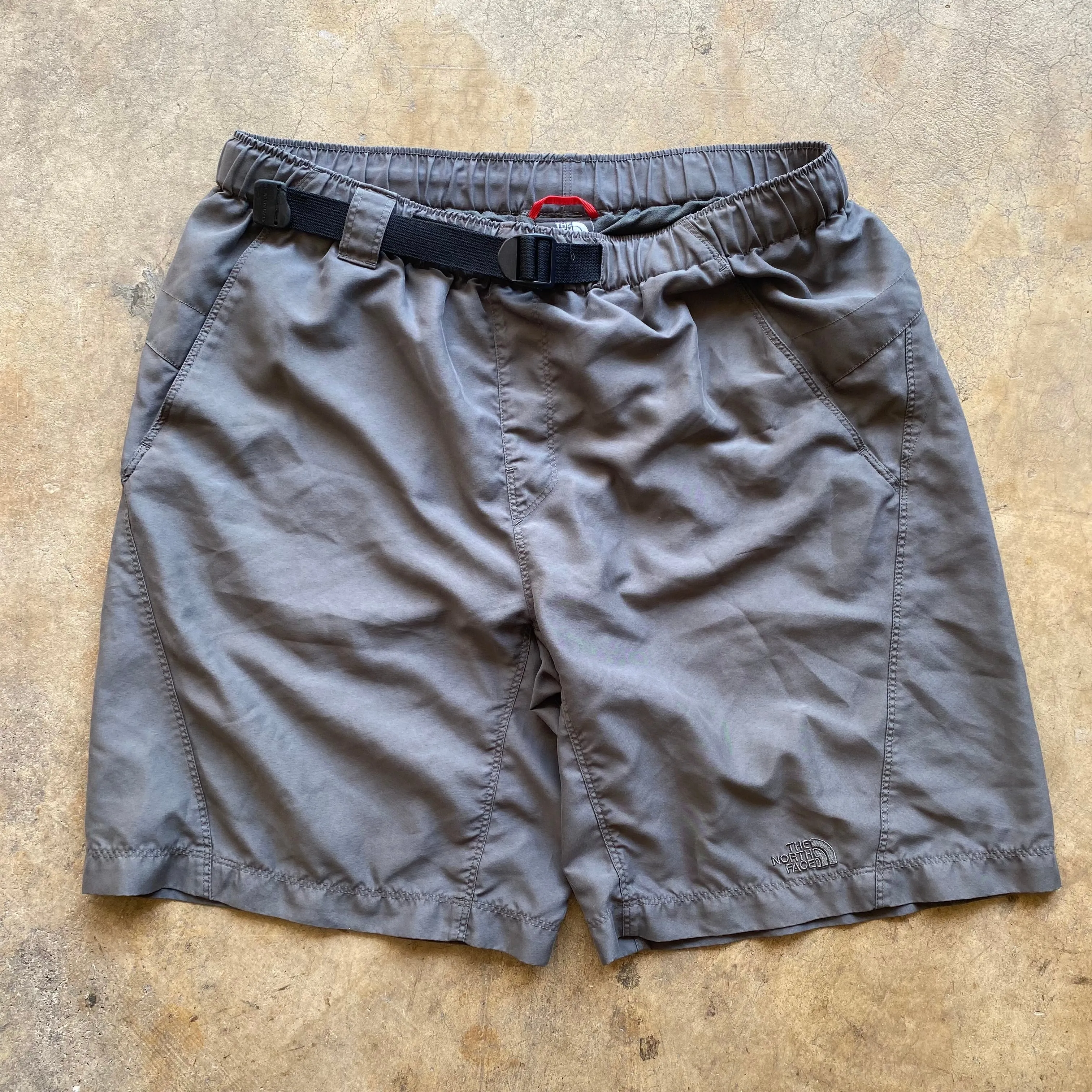 The North Face Grey Belted Nylon Hiking Shorts