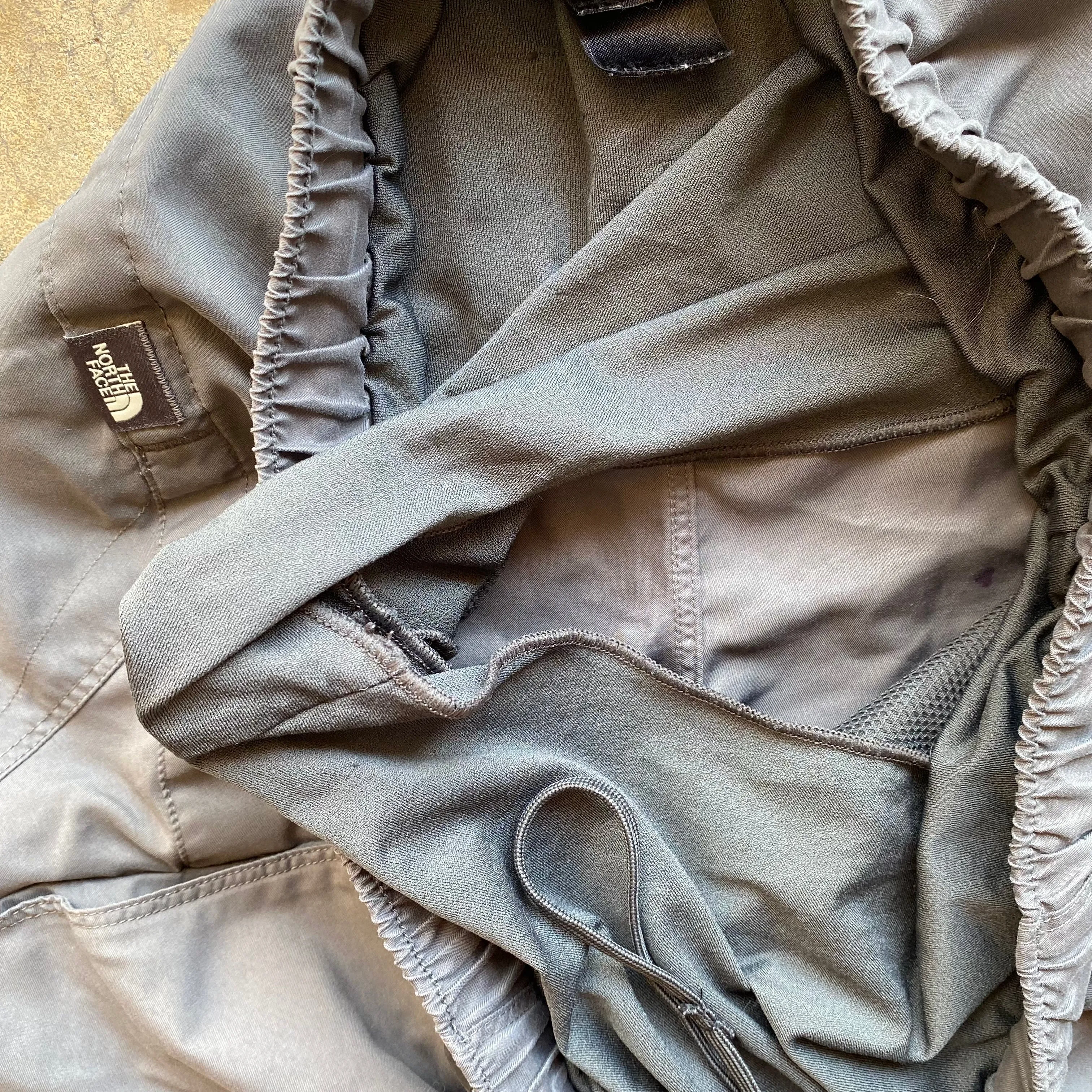 The North Face Grey Belted Nylon Hiking Shorts