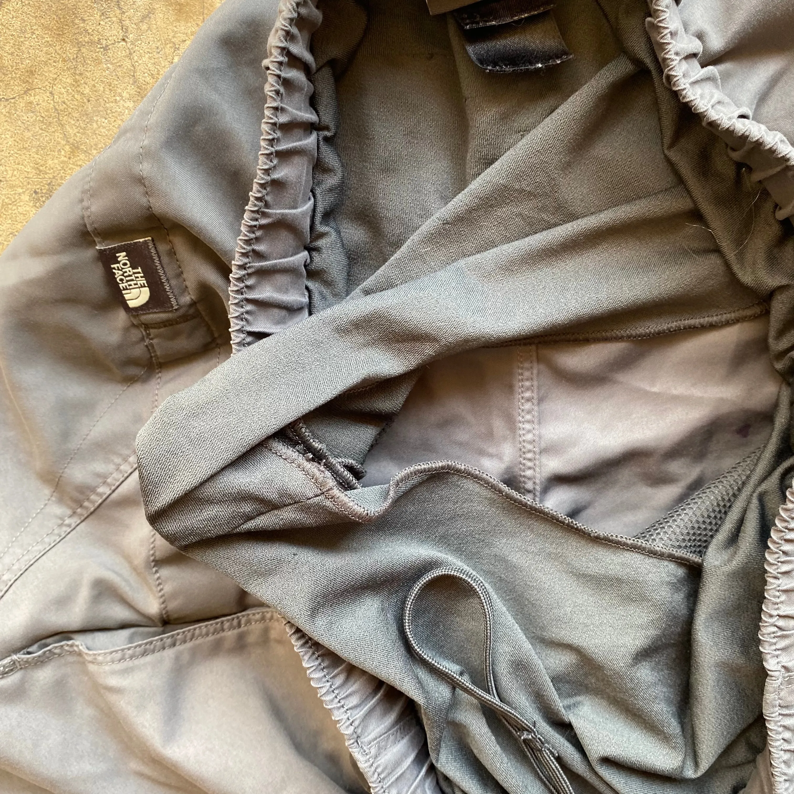 The North Face Grey Belted Nylon Hiking Shorts