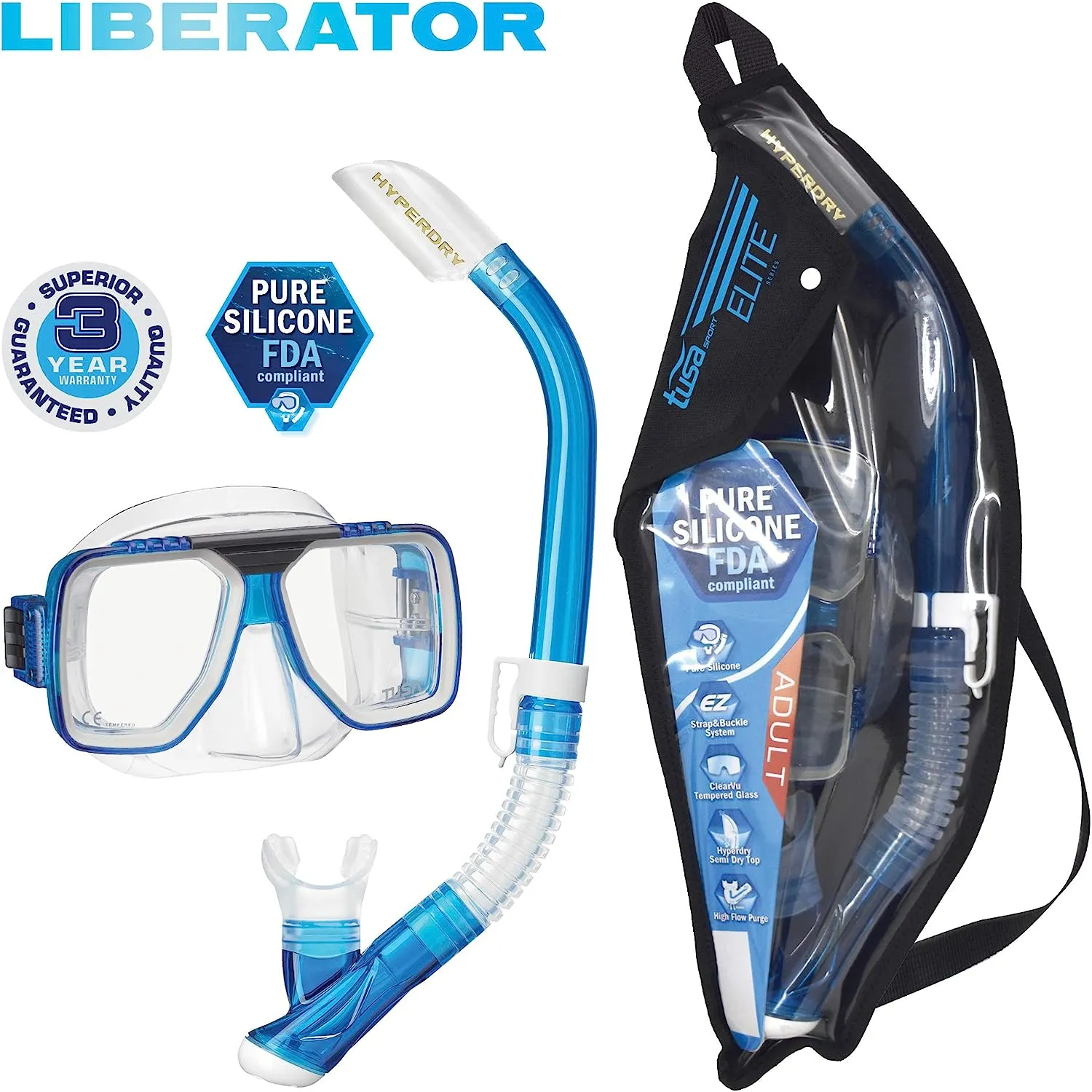 Tusa Liberator Mask and Snorkel Combo