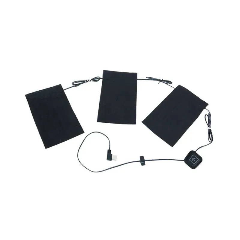 USB Charging Heated Pad for Jackets & Vests - Winter Warming Ski Clothing Mat