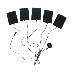 USB Charging Heated Pad for Jackets & Vests - Winter Warming Ski Clothing Mat