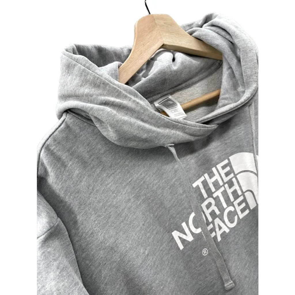 Vintage The North Face Men's Essential Gray Logo Hoodie