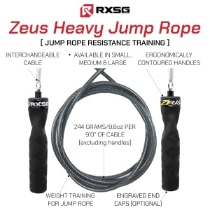 Zeus & Kronos Heavy Jump Rope (Interchangeable)
